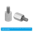 thumbnail image 4 of Uxcell M2.5x6mm+4mm Male-Female Hex Standoff Screws, Stainless Steel PCB Standoffs for Motherboards, 20 Pack, 4 of 4