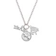 thumbnail image 2 of Delight Jewelry Silvertone Large ''It's a Boy'' Let Things Go Fall Zoey Charm Necklace, 28", 2 of 4