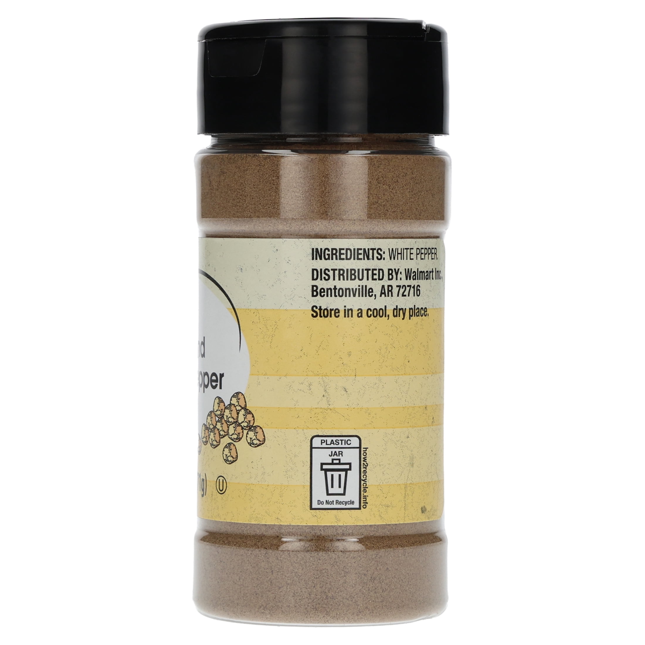 Great Value Ground White Pepper, 2.5 oz