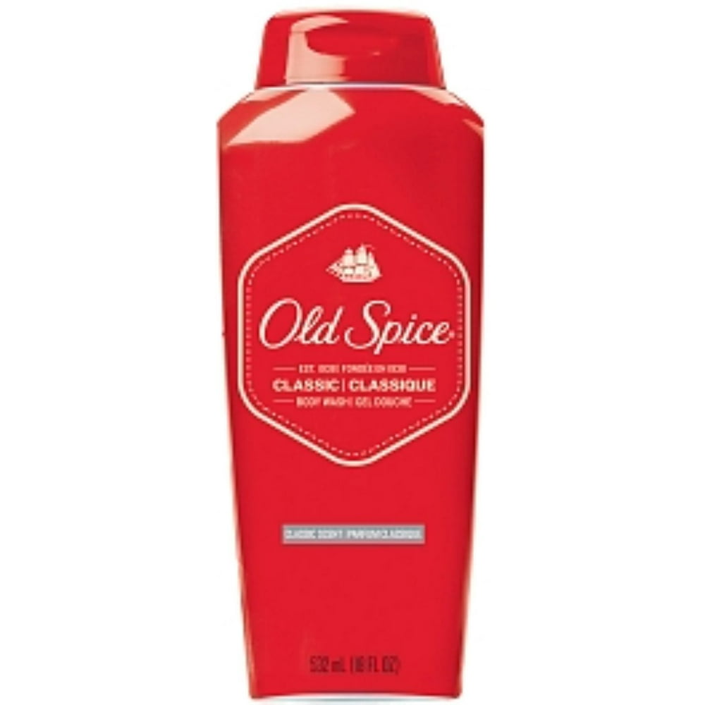 Old Spice Body Wash Classic Scent 18 oz (Pack of 3)