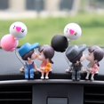 thumbnail image 2 of Couple Action Statue Car Interior Decoration Ornament Anime Dashboard Decoration, 2 of 13