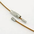 thumbnail image 3 of U8MO 100x Steel Wire Necklace Cord Nice For DIY Jewelry Making With Screw Clasp 17.5"-Coral, 3 of 3