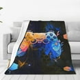 thumbnail image 3 of Gamer Throw Blanket 40"x50" Video Gaming Blanket Game Throw Blanket Gifts for Teen Boys Girls Game Blanket for Sofa Bedroom Gamer Room Decor, 3 of 6