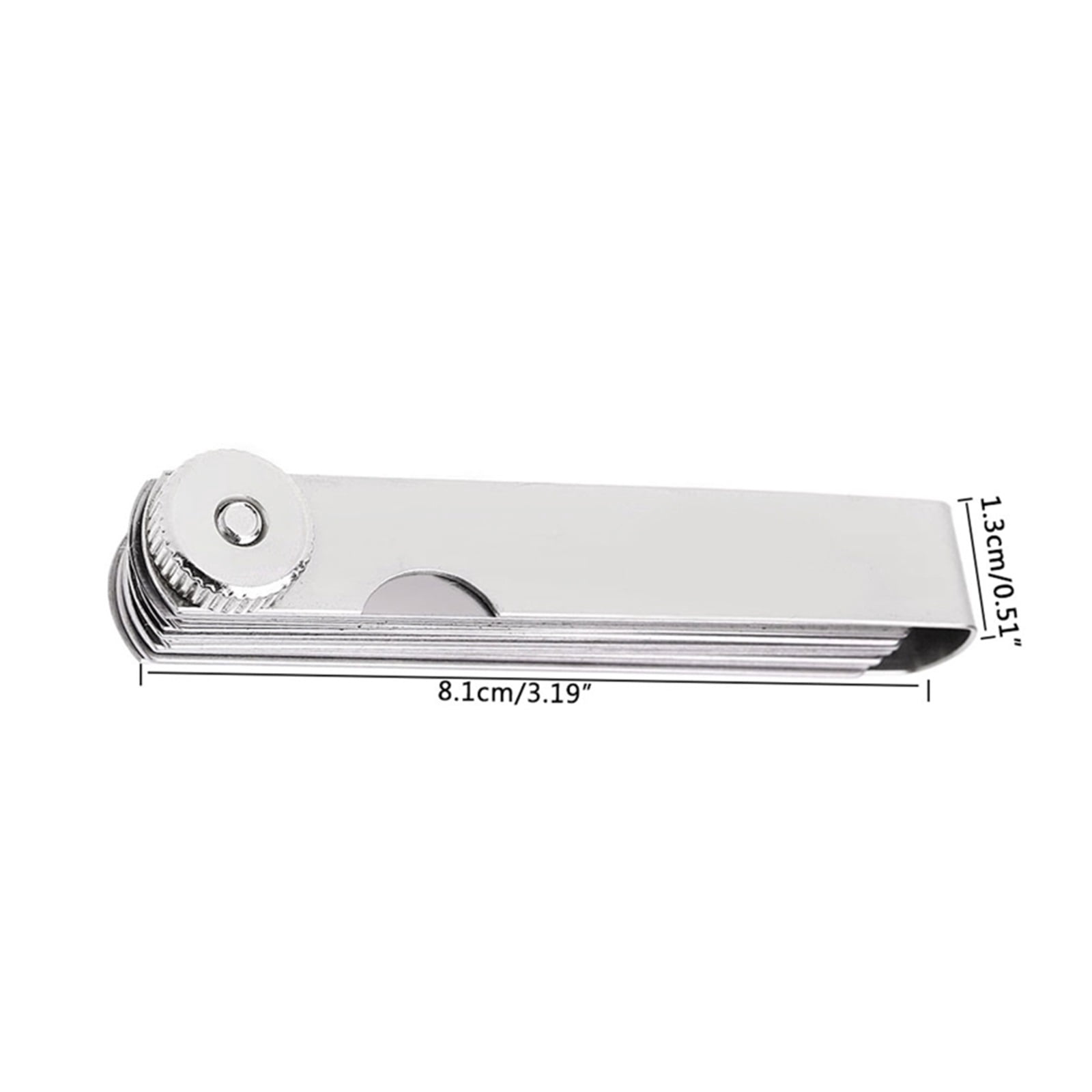 14 Blade 0.05-1mm Feeler Gauge Gage Thickness Measurment Tool Metric Gap Filler ,Easy to Use