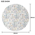 thumbnail image 6 of Pioneer Flower Floral Print Pattern Round Tablecloth 60"x60",Wrinkle Wipeable Table Cloth for Kitchen Dining Room Picnic Patio Party, 6 of 6