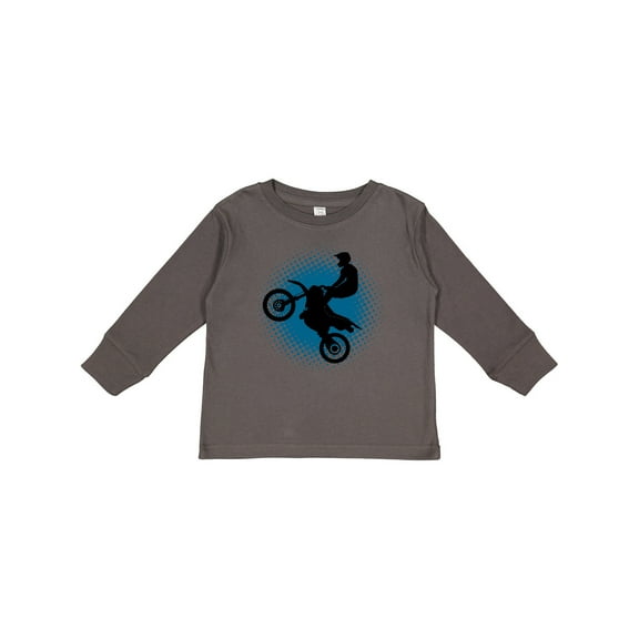 Inktastic Motocross Rider Freestyle Sports Boys Long Sleeve Toddler T-Shirt