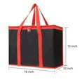thumbnail image 3 of Tripumer 2 Pack Insulated Reusable Grocery Shopping Bags Insulated Grocery Bag for Food Delivery Zipper, 3 of 7