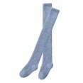 thumbnail image 4 of yuksok Thigh High Socks Leg Warmers Winter Warm Costume Sleeping Socks Foot Wrap Boot Stockings over Knee Socks for Home Living Room Blue, 4 of 9