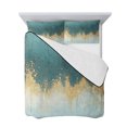 thumbnail image 7 of Modern Teal Turquoise Twin XL Size Down Alternative Comforter,Lightweight Comforter Quilt Bedding Set with Pillow Shams Abstract Oil Painting Minimalist Art Bed Comforter Duvet Insert 68"x98", 7 of 7
