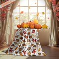 thumbnail image 4 of Fall Autumn Harvest Festival Gifts Gift Present Presents Soft Throw Blanket 50x60in Leaves Pumpkin for from Women Woman Man Men Party Birthday Friends Family, 4 of 6