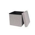thumbnail image 6 of Mainstays Collapsible Storage Ottoman, Gray, 15 in, 6 of 8
