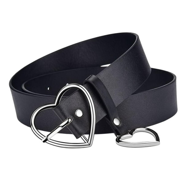 Cinturones para Mujer con Hebilla en Cinturón Sintética de Moda Informal - Sunnimix Cinturón de cintura para mujer para jeans