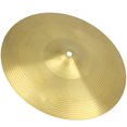 thumbnail image 1 of GOOHOCHY Practice Drum Set Cymbal Golden Color with Fine Workmanship and, 1 of 2