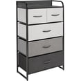 thumbnail image 1 of Cajonera Bluelander, Mueble de 4 Niveles, 5 Cajones y 1 Repisa, Estructura de Acero, Negro, 1 of 5