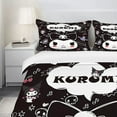 thumbnail image 3 of Juego de ropa de cama con dibujos animados de Anime Sanrio Kawaii Kuromi, edredón, funda de almohada, ropa de cama para niños, 3 of 4