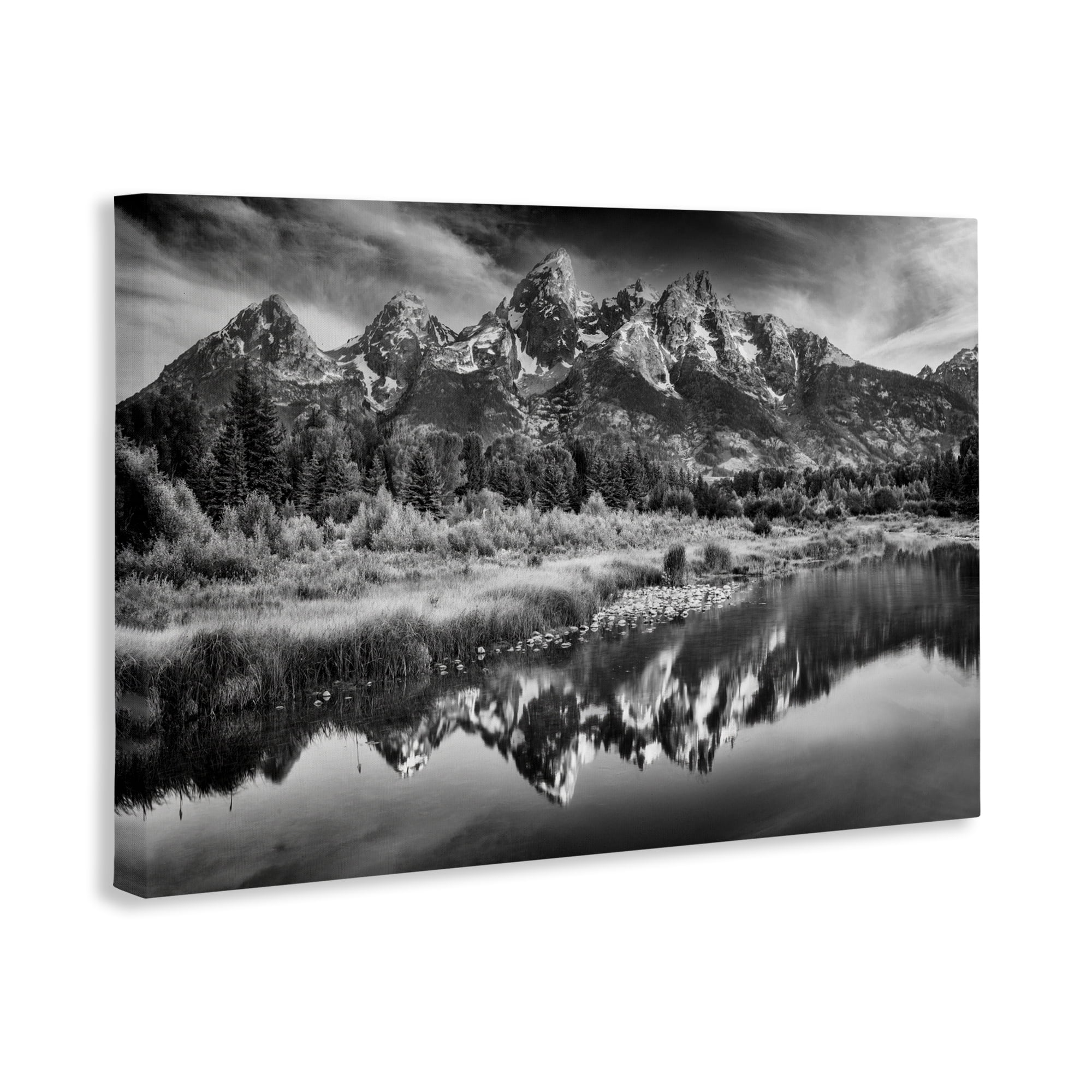 Stupell Industries Teton Mountain Reflections Canvas Wall Art, design by Rick Berk
