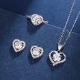 thumbnail image 4 of Fiudx Conjunto de Joyas de Gota de Agua, Elegante Collar de Cristal, Impresionante Par de Pendientes, Ligero y Cómodo de Llevar, Perfecto para Fiestas o Regalos, Ideal para Mujeres y Niñas, Regalo Ún, 4 of 6