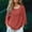Red, variant on Endives Women's Cotton Linen Shirt 3/4 Sleeve Round Neck Solid Color Loose Top Womens Blouse Summer T Shirt Top Hot Pink