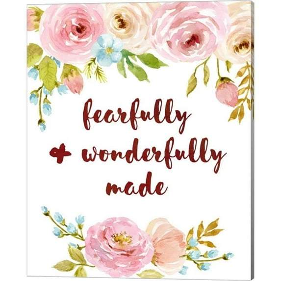 Metaverse Color Me Happy 'Fearfully & Wonderfully Made' Canvas Art