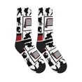 thumbnail image 4 of Women's Men's Hockey Player Colorful Novelty Pattern Crew Athletic Socks, 4 of 7