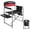 BLACK/RED, variant on KingCamp Camping Directors Chair, 32.6'' Tall Heavy Duty Director Chair, Folding Chair for Camping with Side Table & Storage Bag, Portable Makeup Artist Chair, 396LBS Capacity