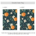 thumbnail image 4 of Yayeee Garden Flag 28" x 40" Double Sided Outdoor Yard Lawn Holiday Decorations, Green Floral Oranges, 4 of 6