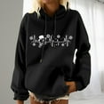 thumbnail image 2 of WXLWZYWL Trendy Sweatshirts For Women 2023 Women'S Printing Long Sleeve Pocket Pullover Shirt Blouse Hooded Sweatshirts, 2 of 5