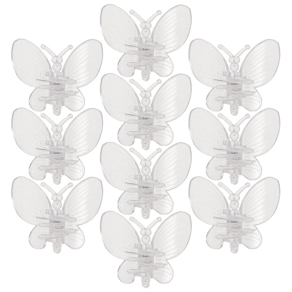 FENGGUIQU 10Ud Abrazaderas Claras Para De Plantas Ideales Para Y Vegetales Trepadores