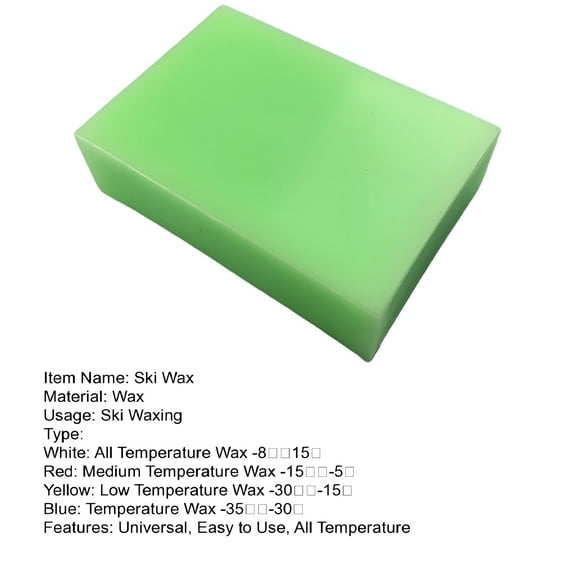 RAGUPEL Universal Ski and Snowboard Wax – All Snow Temperature Wax, Snow Block Wax, Ski Racing Wax for Ski & Snowboard Protection