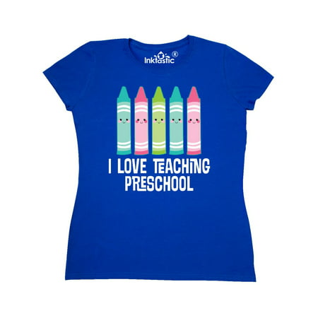I love Teaching Preschool Teacher Gift Women's