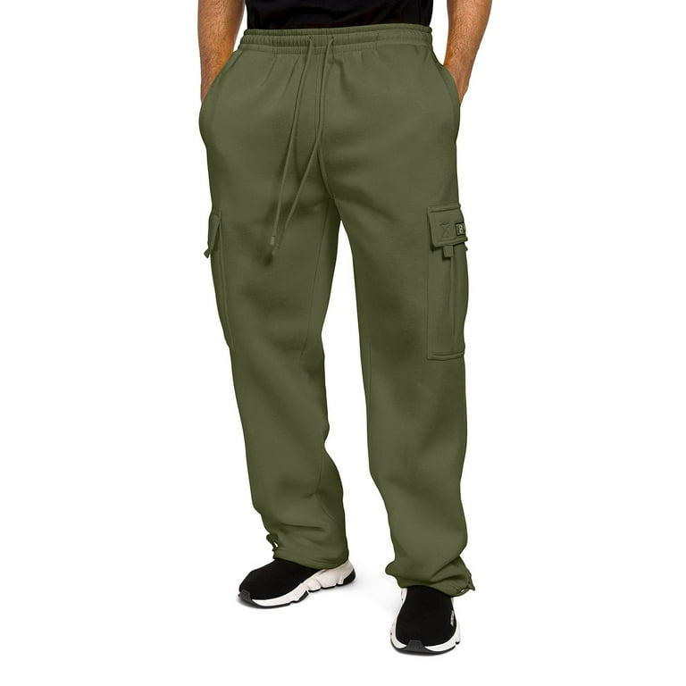 FEDTOSING Mens Tracksuit Bottoms Joggers Sweat Pants Lightweight Mesh Loose  Fit Open Hem Trousers with Pockets Black S : : Fashion