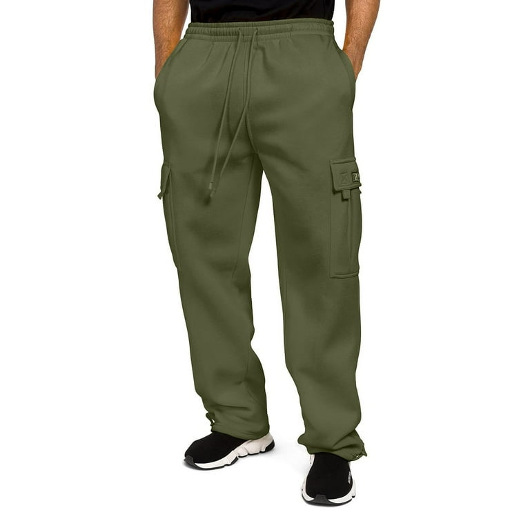 KaLI_store Sweatpants for Men Mens Workout Pants Nylon Joggers Stretch  Casual Travel Pants Khaki,XL