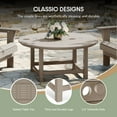 thumbnail image 6 of WestinTrends Malibu 5-Piece HDPE Adirondack Chair Outdoor Patio Conversation Set, Weathered Wood, 6 of 15