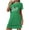 Green, variant on Censtreet Nightgowns for Women Soft Sleep Shirt Short Sleeve Night Shirt Oversized Sleepwear Comfy Sleep Dress