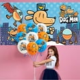 thumbnail image 2 of Dog Man Birthday Party Supplies Balloons Paper Plates Decoration Cake Topper Decor Tableware Banner Backdrop, 2 of 7