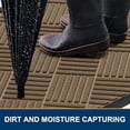 thumbnail image 3 of Buganda Door Mat Outside, Non Slip Rubber Doormat, Low Profile Dirt Trapper Welcome Mat, Heavy Duty Entrance Mat, 35"x23", Brown, 3 of 7