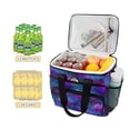 thumbnail image 2 of FORMRS Insulated Cooler Bag 24 Cans Capacity Soft Leakproof Lunch Box with Side Pockets, Purple Galaxy Pattern, 2 of 7