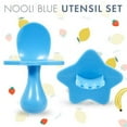 thumbnail image 7 of Nooli First Self-Feeding Utensils USA-Made, BPA-Free Spoon & Fork Set for Babies & Toddlers Ages 6+ Months Anti-Choke Shield Easy-Grip Handles for Baby-Led Weaning and Independent Eating (Blue), 7 of 7