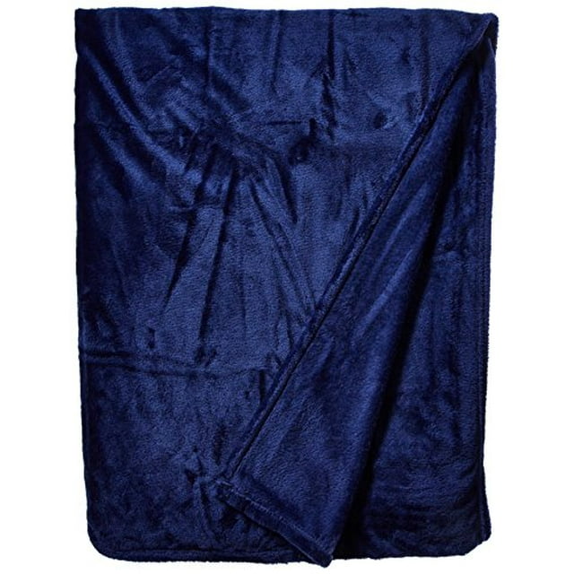 Intelligent Design Couverture Surdimensionnée en Peluche Microlight Full/ Queen, Marine