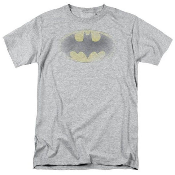 Logo Fané de Batman - Tee-Shirt à Manches Courtes pour Adulte 18-1 - Bruyère Athlétique&44; 5X