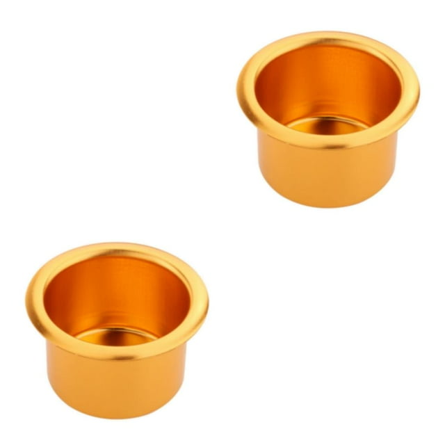 Decodeary Porte-Gobelet Universel Pratique pour Voiture RV Marine Robuste et Pratique Or 102mm 2ensemble