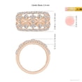 thumbnail image 4 of ANGARA Natural Style Diamond Broad Anniversary Ring in 14K Rose Gold for Women (Size-2.4mm| Color-I-J| Clarity-I1-I2) | April Birthstone, Anniversary, Jewelry Gift for Women | Natural Diamond Ring, 4 of 8