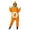 3Orange, variant on Xijirk Onesie Pajama Hooded Zip up Fleece Jumpsuit with Strawberry Embroidery and 3D Character Hood for Halloween Party and Loungewear,Red,M