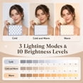 thumbnail image 2 of DAYBETTER Selfie Light, 60 LED Phone Light with Front & Back Clip, Rechargeable Video Light with 3 Modes for Phone, iPhone, iPad, Laptop, TikTok, Makeup, Live Stream, Vlog, Black, 2 of 8