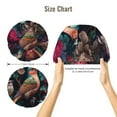 thumbnail image 5 of Naloa Colorful Rose Bird Adjustable Hair Bonnet for Sleeping, Hair Wrap Sleep Cap Turban for Women Men, Curly Straight Hair Long Large Braid Unisex, 5 of 6