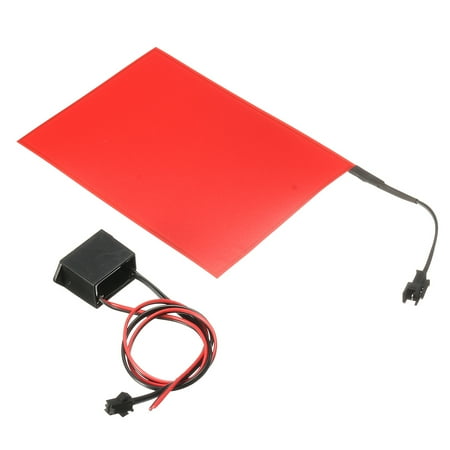 Electro Luminescent Panel - A6 EL Panel Electroluminescent Cuttable Light Sheet Neon Sheet + Actuator 12v