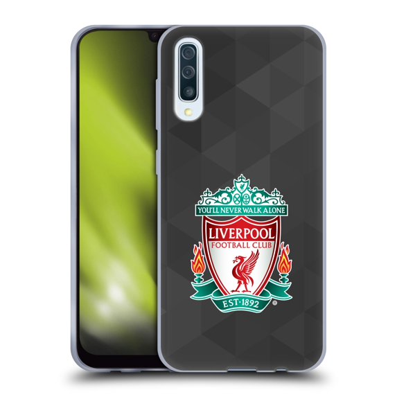 Head Case Designs Officially Licensed Liverpool Football Club Crest 1 Black Geometric 1 Soft Gel Case Compatible with Samsung Galaxy A50/A30s (2019)