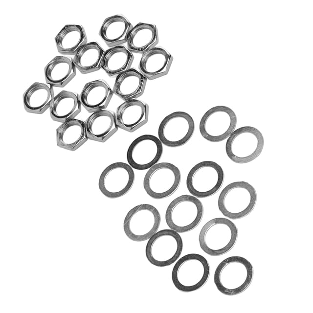 Kit de Arandelas de Tuercas para Guitarra, Sujetadores de Conector de Enchufe de Instrumento, Hilo Femenino M9 para Bajo Eléctrico