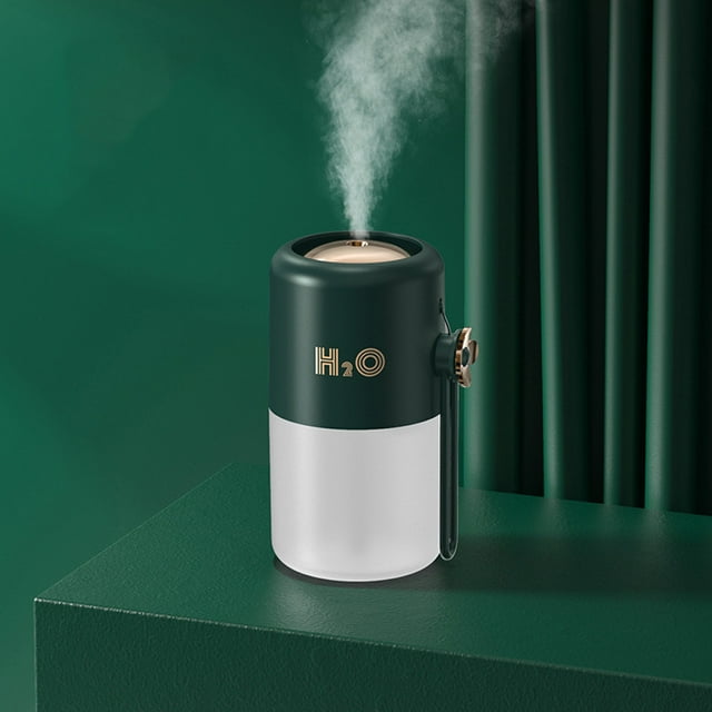 axGear 300ML Mini Humidificateur Rechargeable avec Veilleuse pour Voiture (Vert Seulement)
