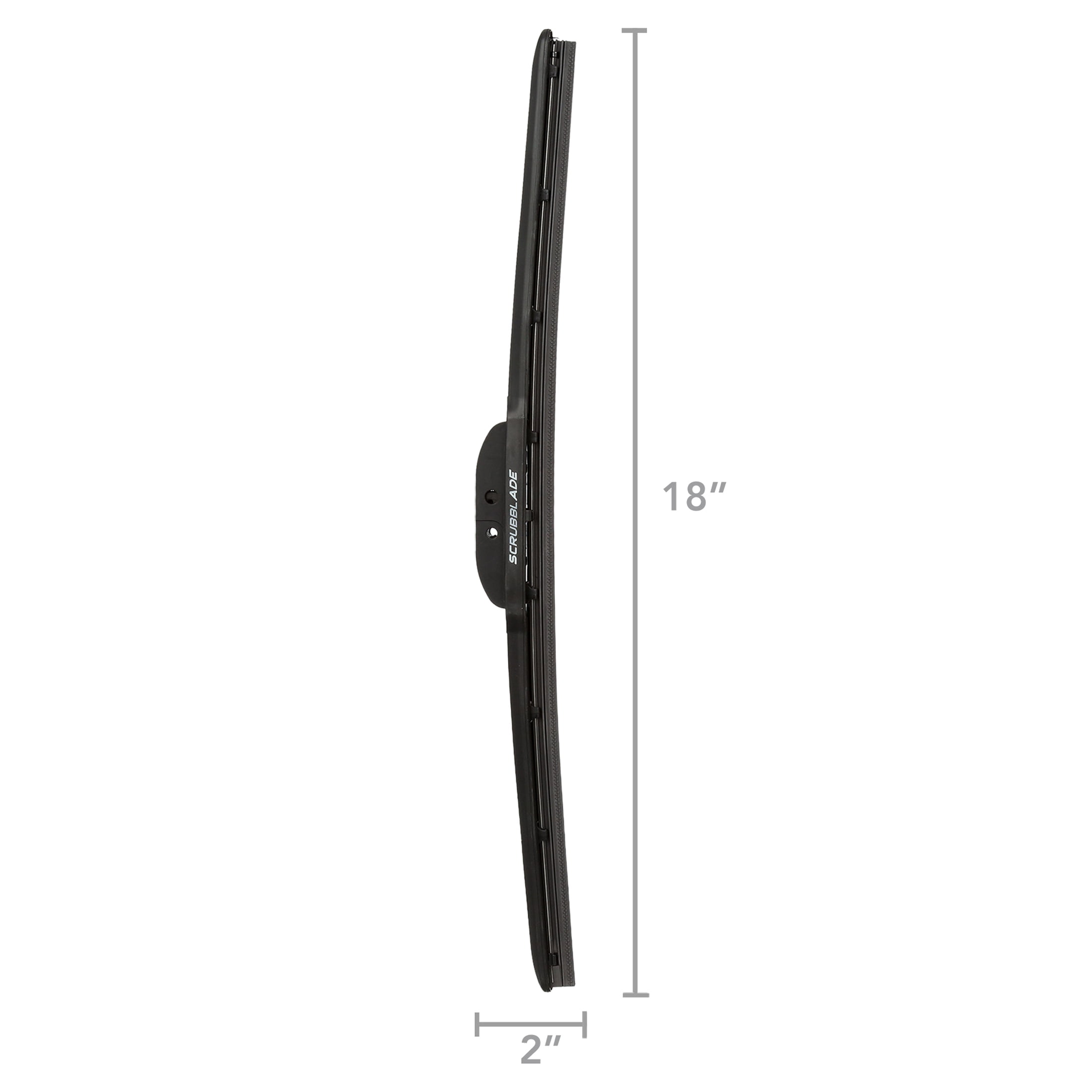 (2 pack) 18" 450MM BLACK EDITION SILICONE SCRUBBLADE WIPER BLADE